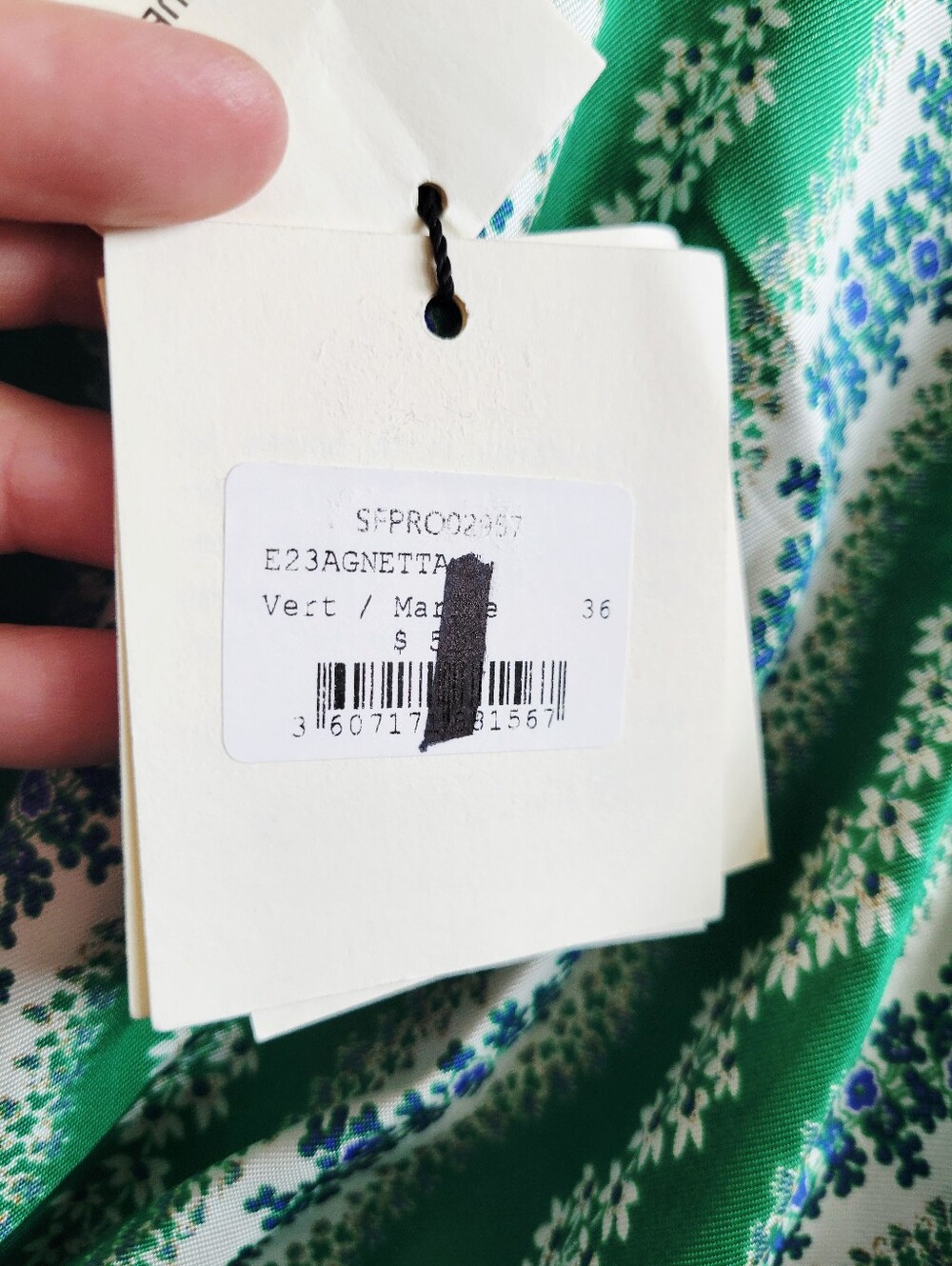 SANDRO Agnetta Floral Print Maxi Dress in Green - Picture 11 of 13